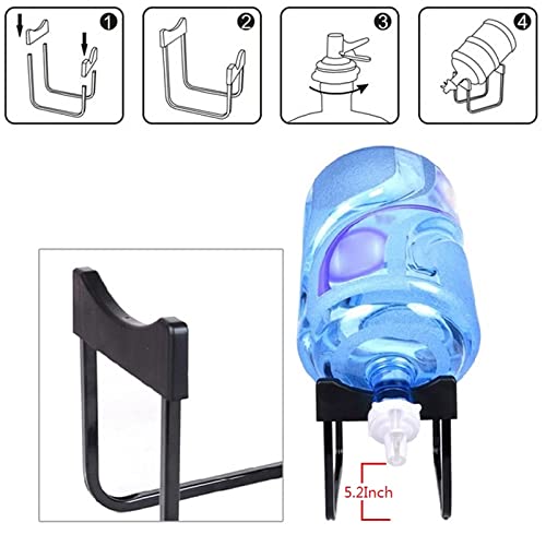 High-Quality Water Bottle Stand – Metal Rack Dispenser for 19 Ltr Bottles (With Nozzle)