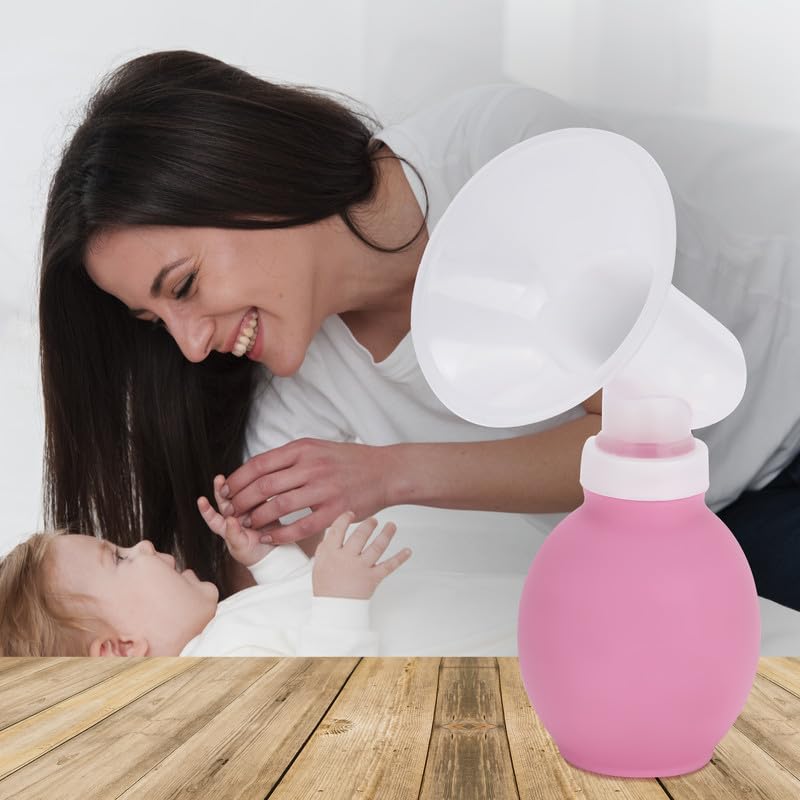Silicone Manual Breastfeeding Pump – Gentle, Portable & Easy for Moms