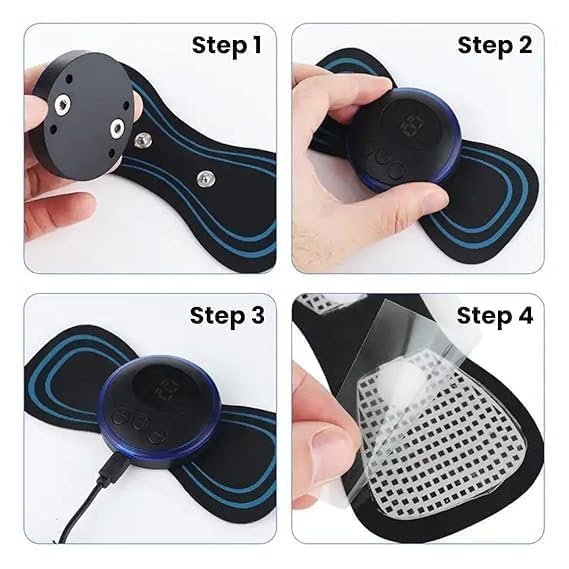 Portable EMS Mini Electric Massager Patch – Muscle Pain Relief