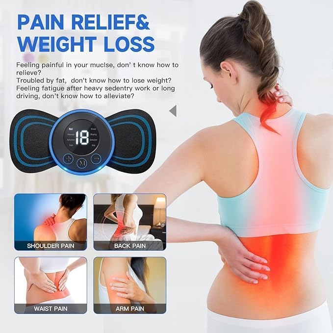 Portable EMS Mini Electric Massager Patch – Muscle Pain Relief