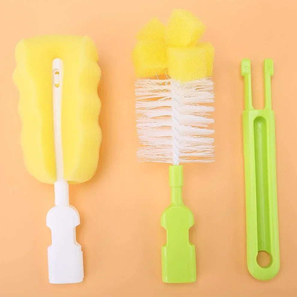 4-in-1 Baby Bottle & Teat Brush Set
