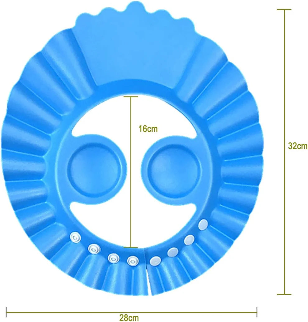 Pack of 3 – Baby Shower Cap with Ear Protector – Random Colours