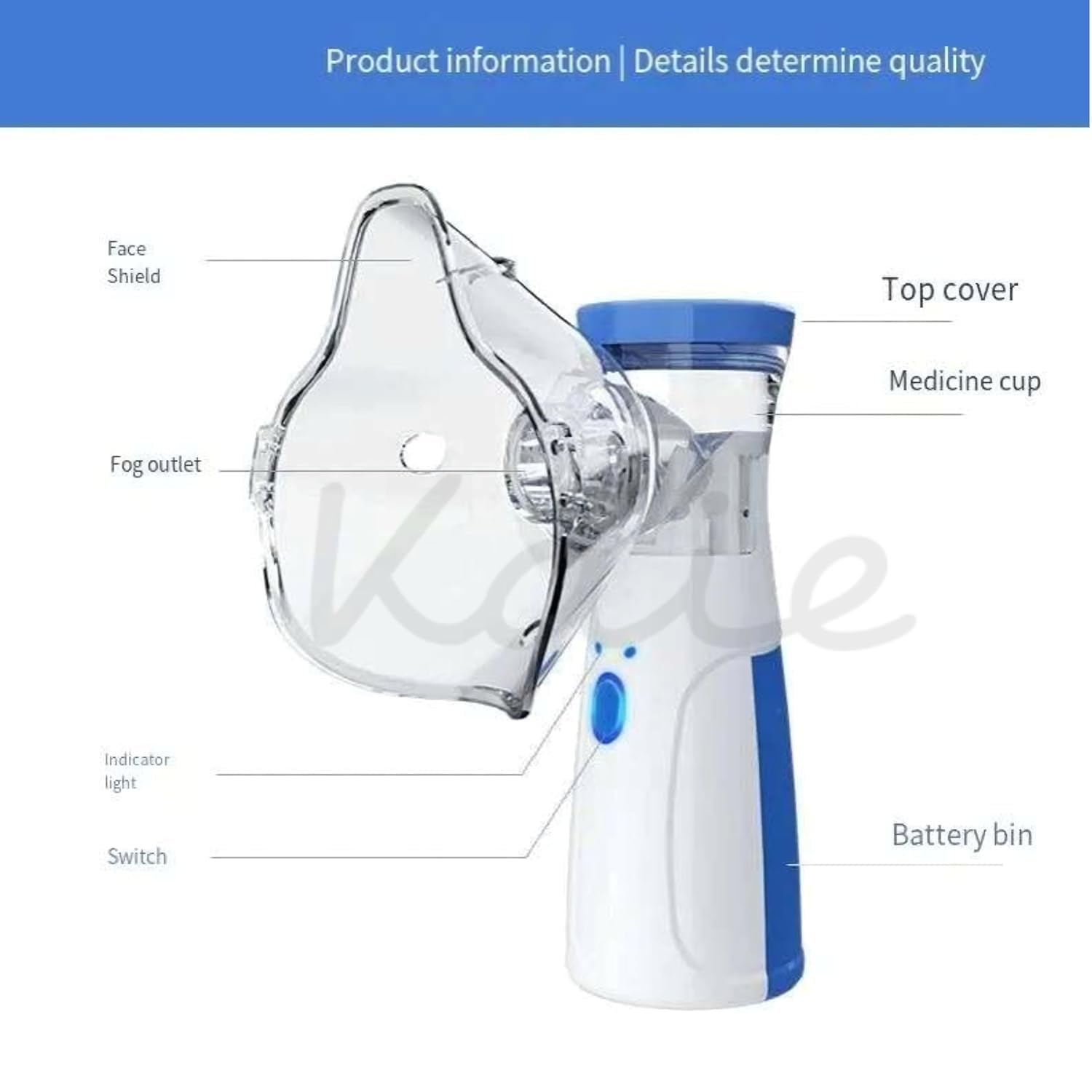 Mini Portable Silent Nebulizer Handheld Inhaler Atomizer – Medical Grade Mesh Technology for Asthma & Respiratory Care
