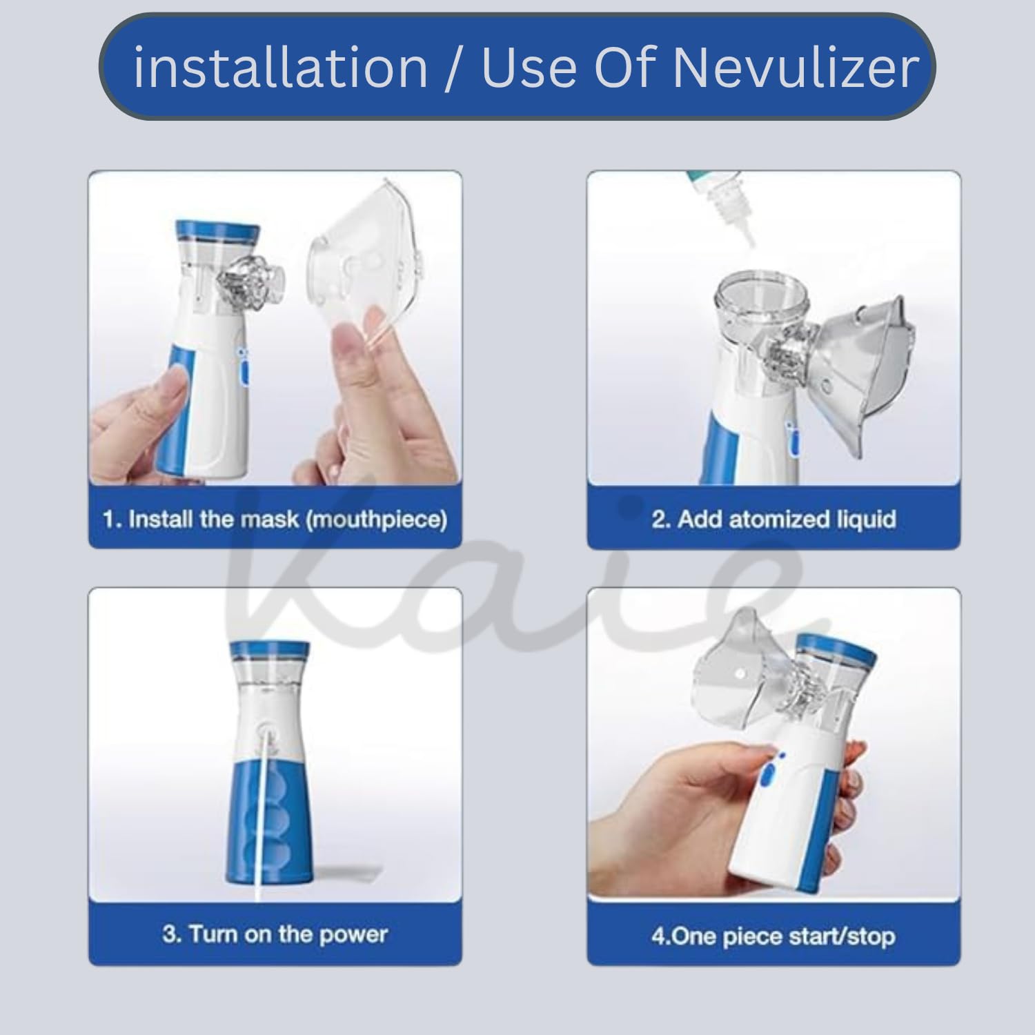 Mini Portable Silent Nebulizer Handheld Inhaler Atomizer – Medical Grade Mesh Technology for Asthma & Respiratory Care