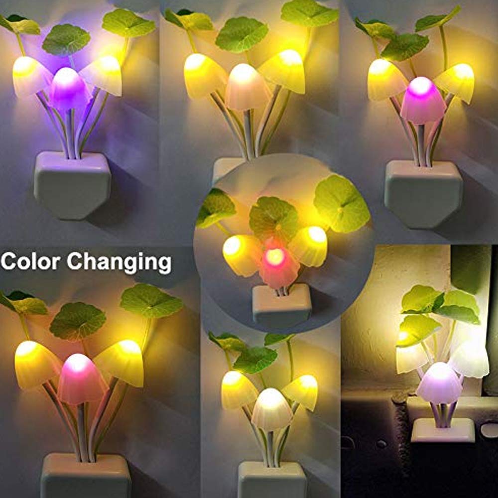 Mushroom Night Light – Dusk to Dawn Sensor LED Flower Lamp for Kids room