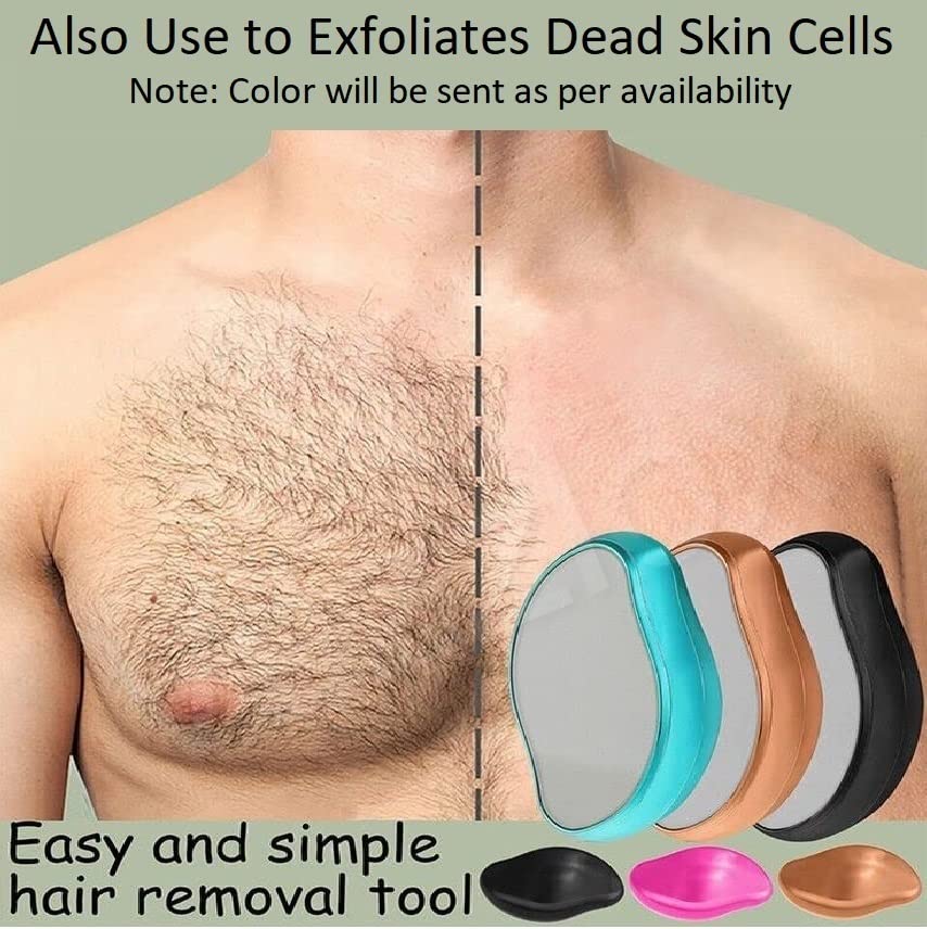 Crystal Hair Eraser - Magic Painless Hair Remover for Men & Women - (Random Colour)