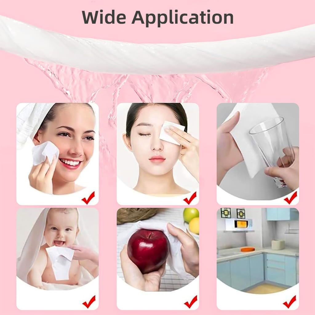 Disposable Face Towels & Compressed Washcloths for Travel – (14 PCS)