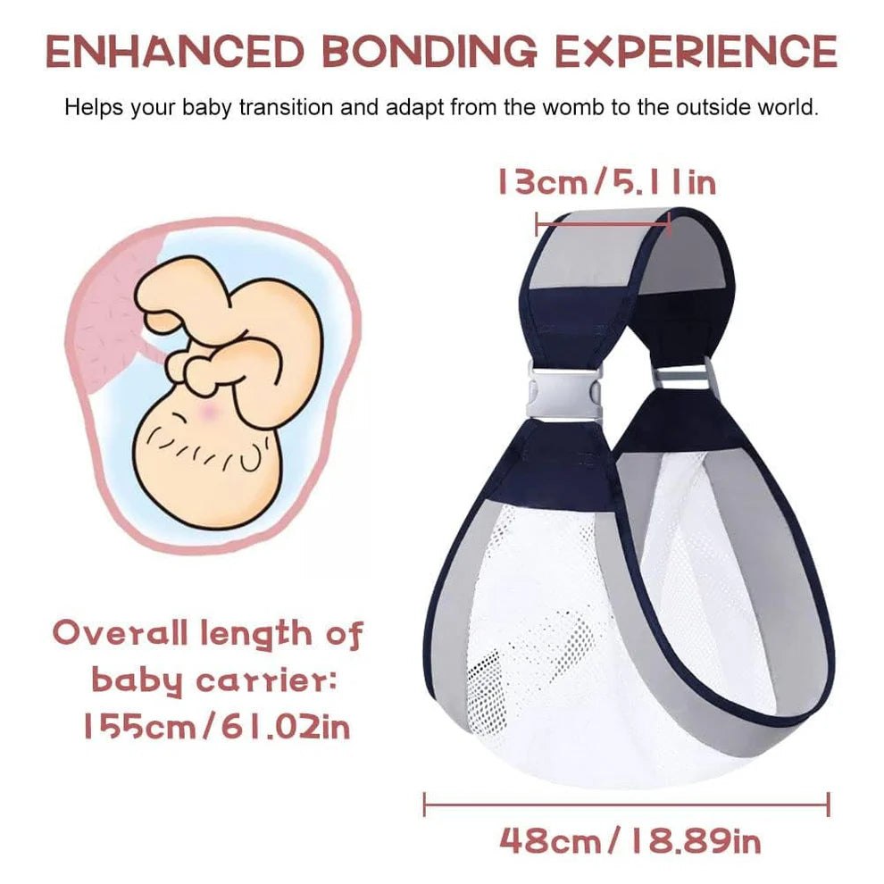 Ergonomic One-Shoulder Baby Carrier – 0–3 Years