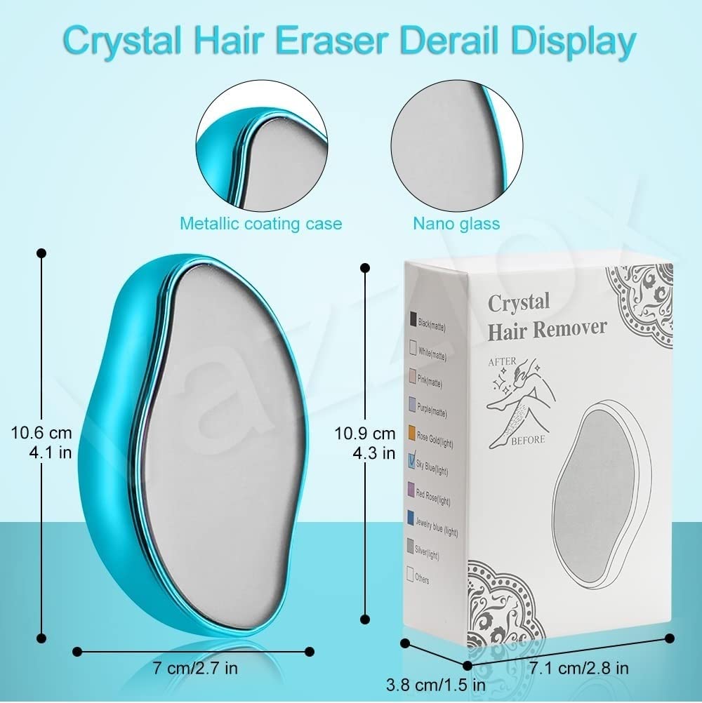 Crystal Hair Eraser - Magic Painless Hair Remover for Men & Women - (Random Colour)