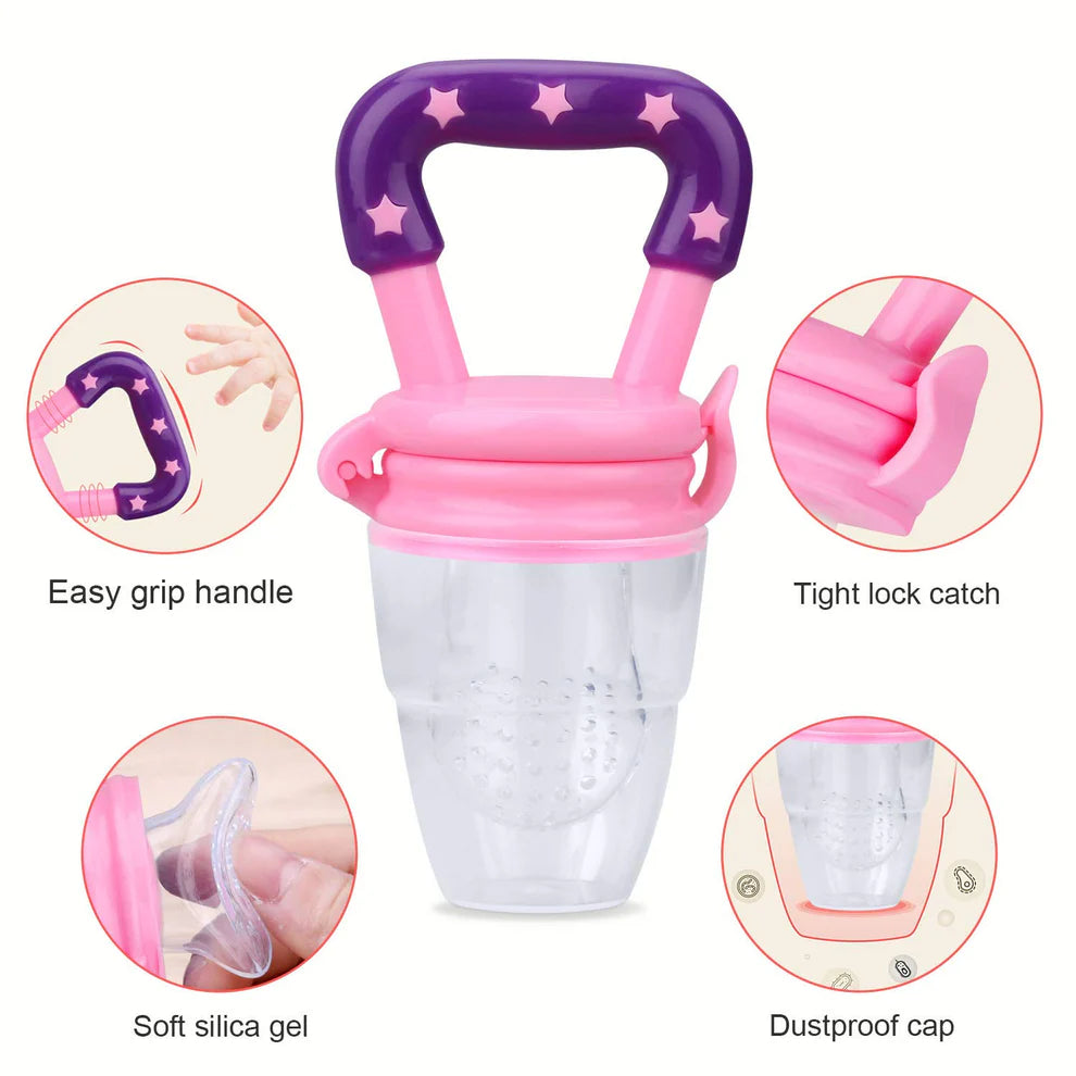 Baby Food Pacifier & Feeder Spoon Combo