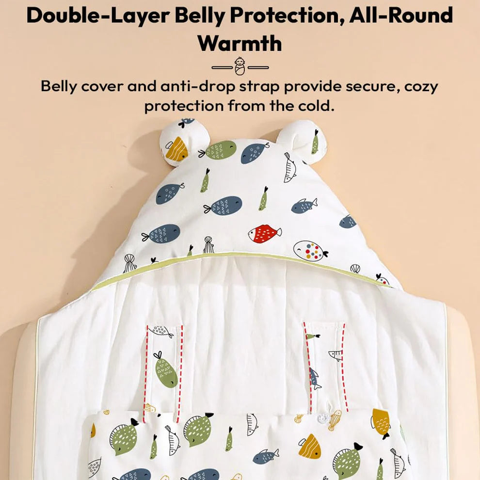 Newborn Baby Wrap Blanket – 0–1 Year Babies (Random Color)