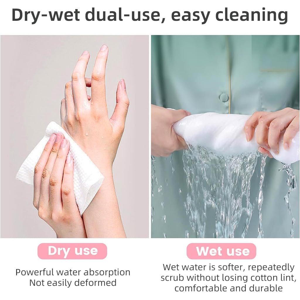 Disposable Face Towels & Compressed Washcloths for Travel – (14 PCS)