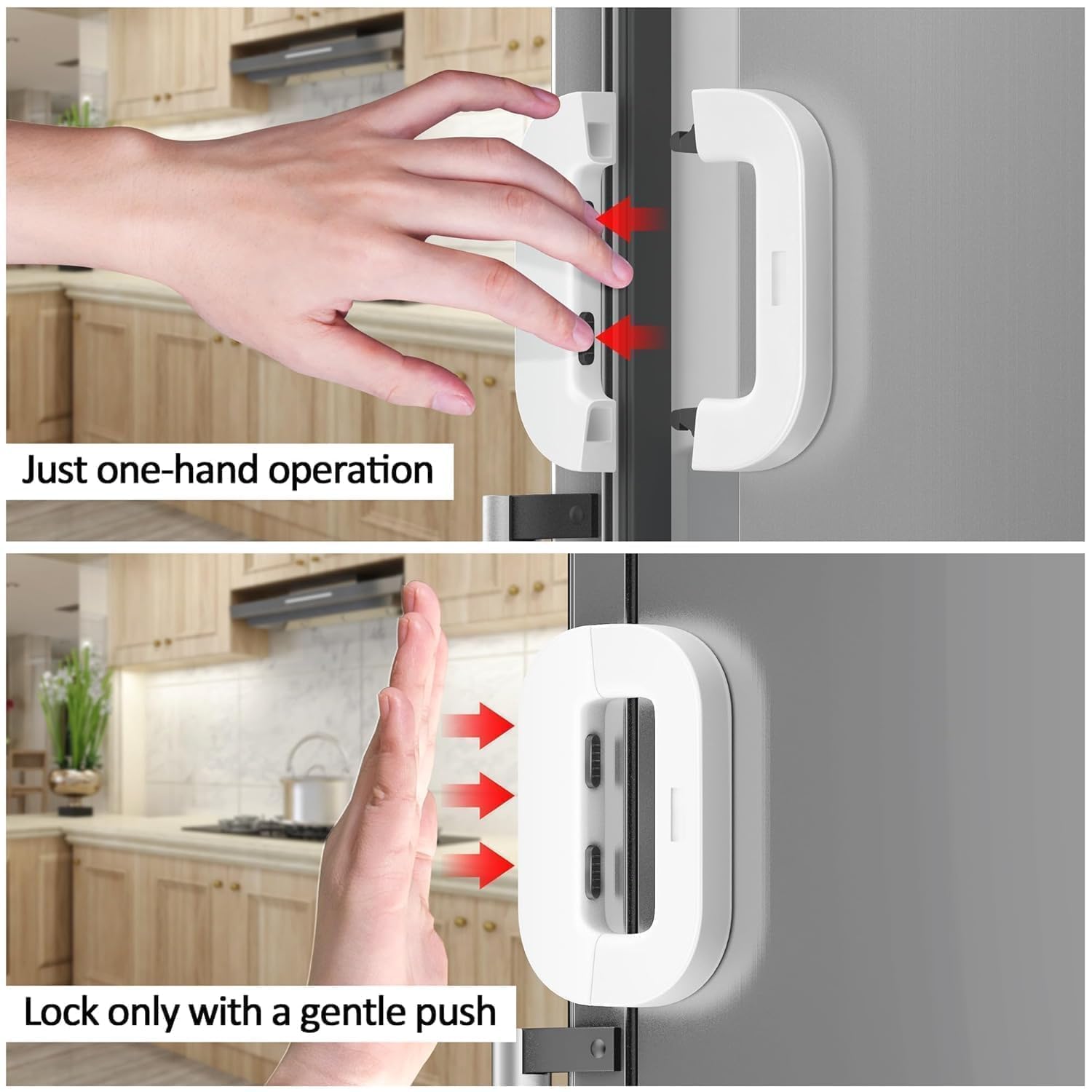 Child Safety Door Lock – Self-Adhesive Cabinet & Refrigerator Lock for Kids