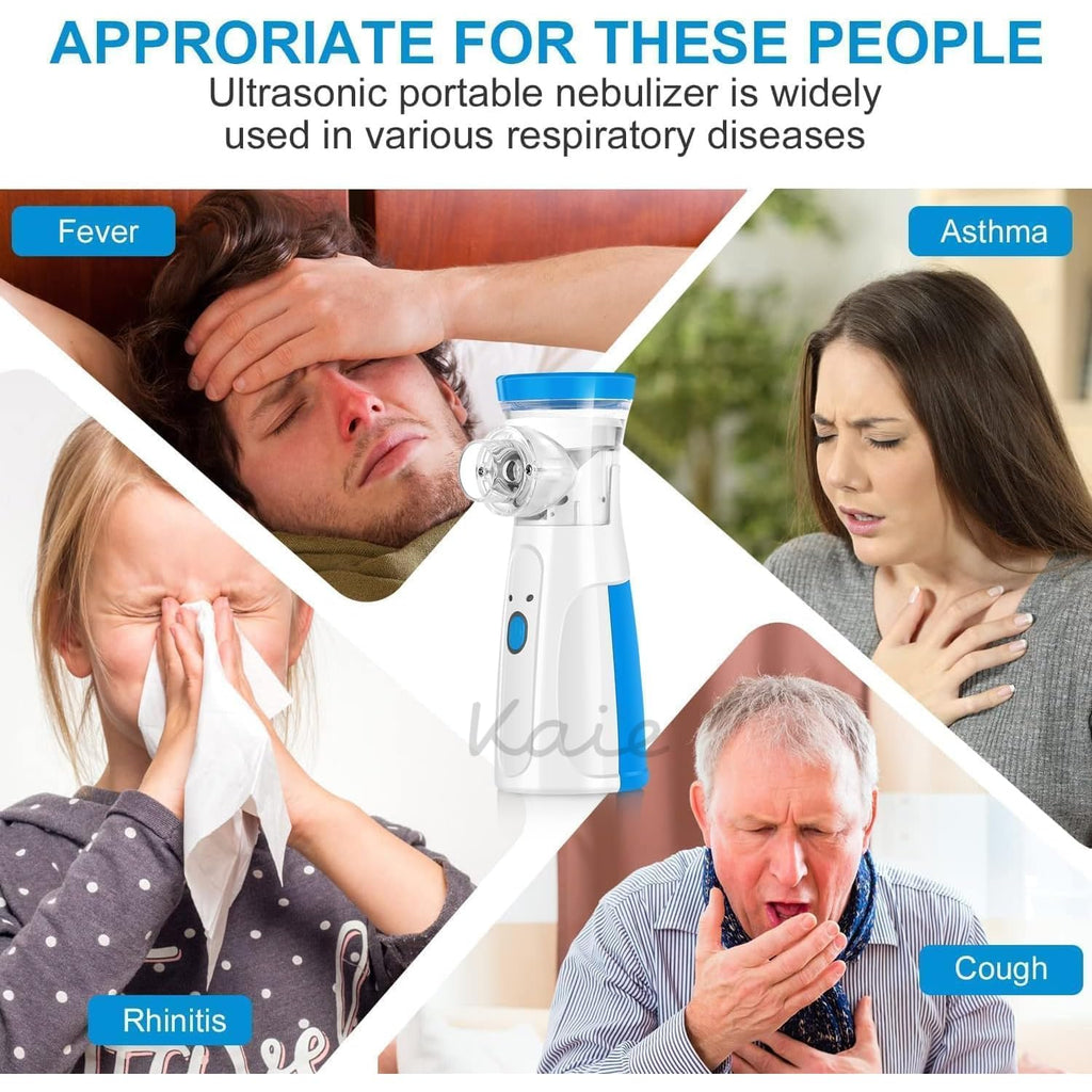 Mini Portable Silent Nebulizer Handheld Inhaler Atomizer – Medical Grade Mesh Technology for Asthma & Respiratory Care