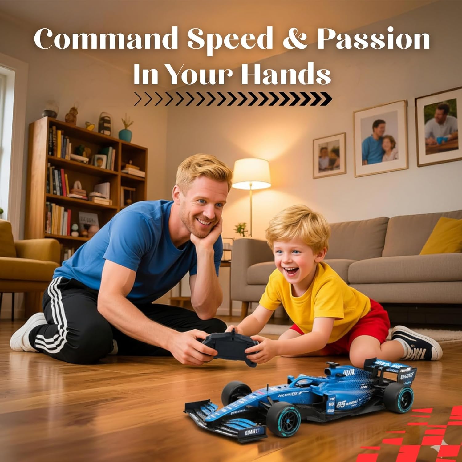 F1 Equation High-Speed RC Racing Car with Mist Spray Exhaust & LED Lights