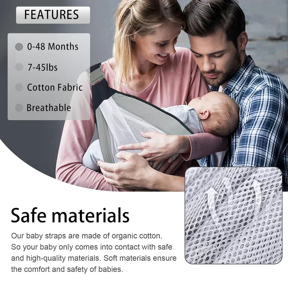 Ergonomic One-Shoulder Baby Carrier – 0–3 Years
