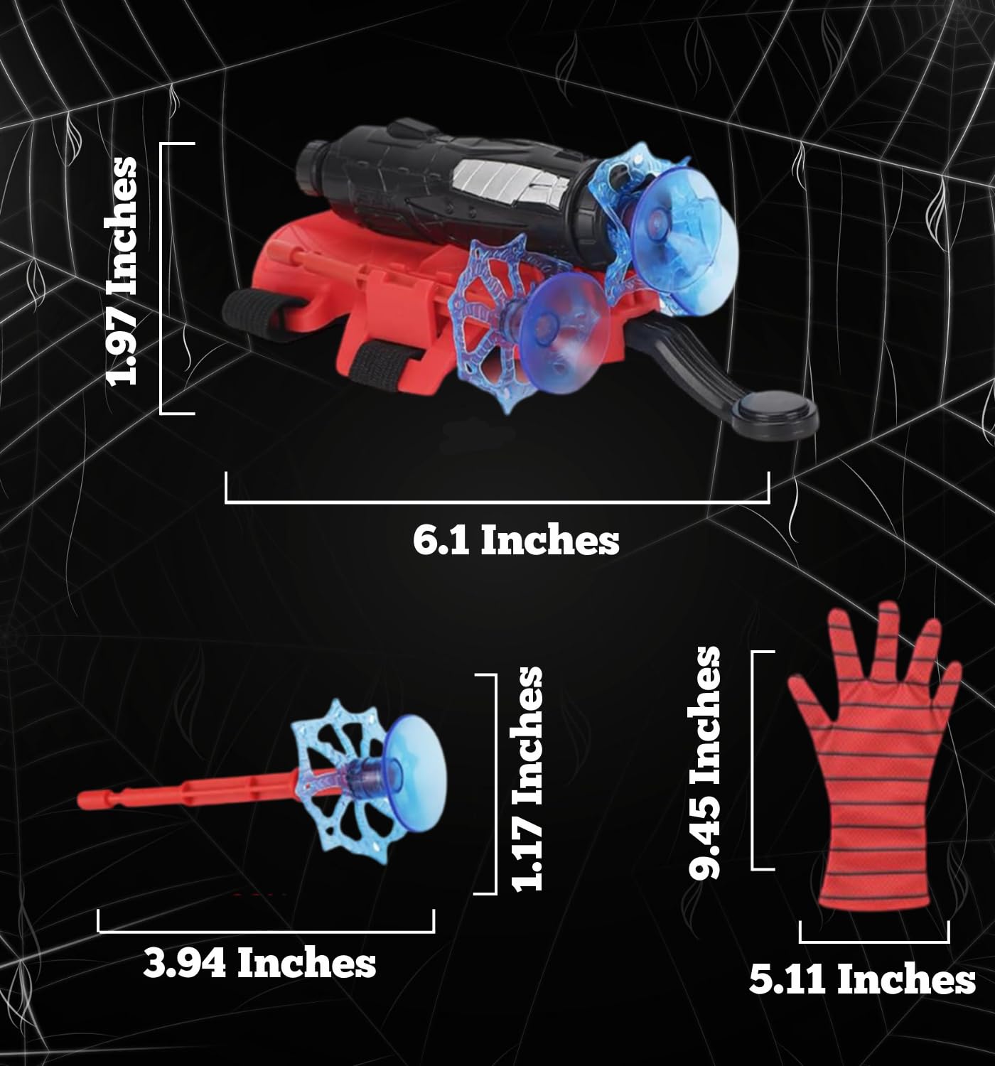 Spider Web Shooters Toy for Kids – Hero Launcher Wrist Toy Set with Sticky Suction Bombs | Role Play, Cosplay & Interactive Fun