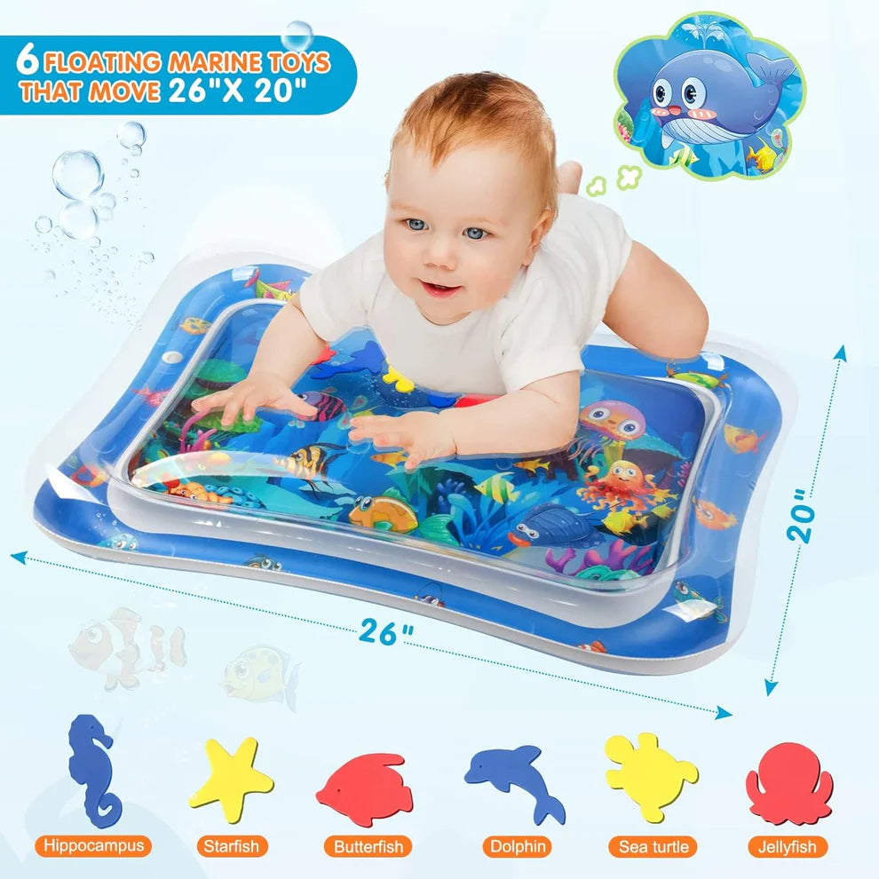 Infinno Inflatable Tummy Time Water Play Mat – Premium Sensory Toy for Infants & Toddlers (3–24 Months)