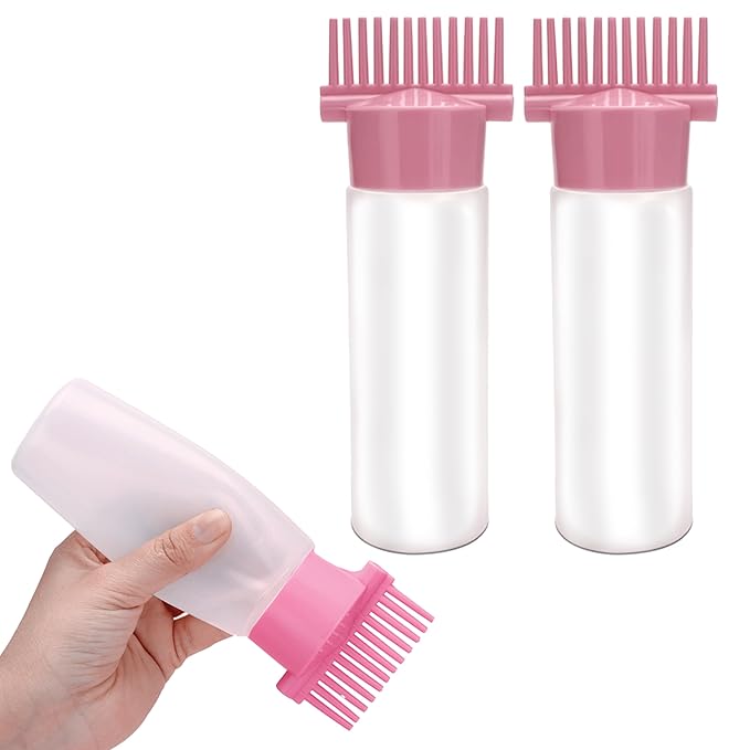 Combo Pack Derma Roller + Hair Oil Applicator Bottle + Hair Scalp Massager – Hair Growth & Scalp Care Set (Pack of 3)