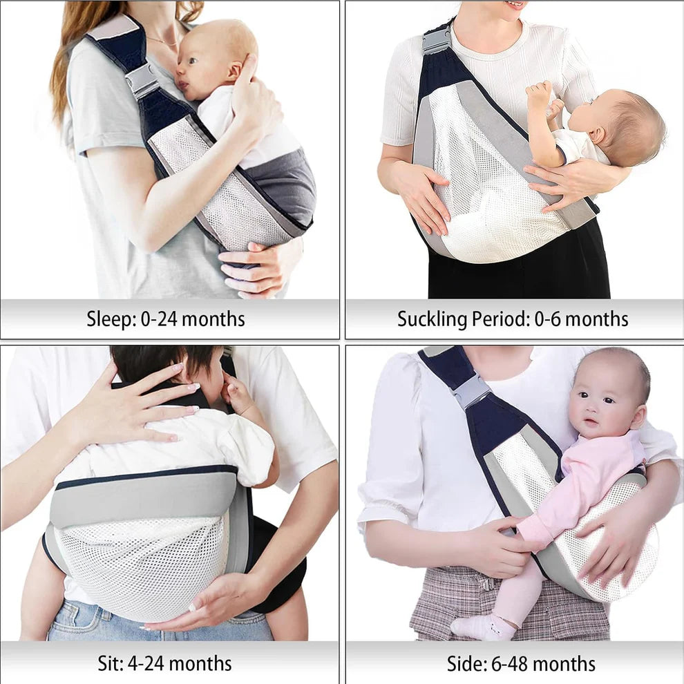 Ergonomic One-Shoulder Baby Carrier – 0–3 Years