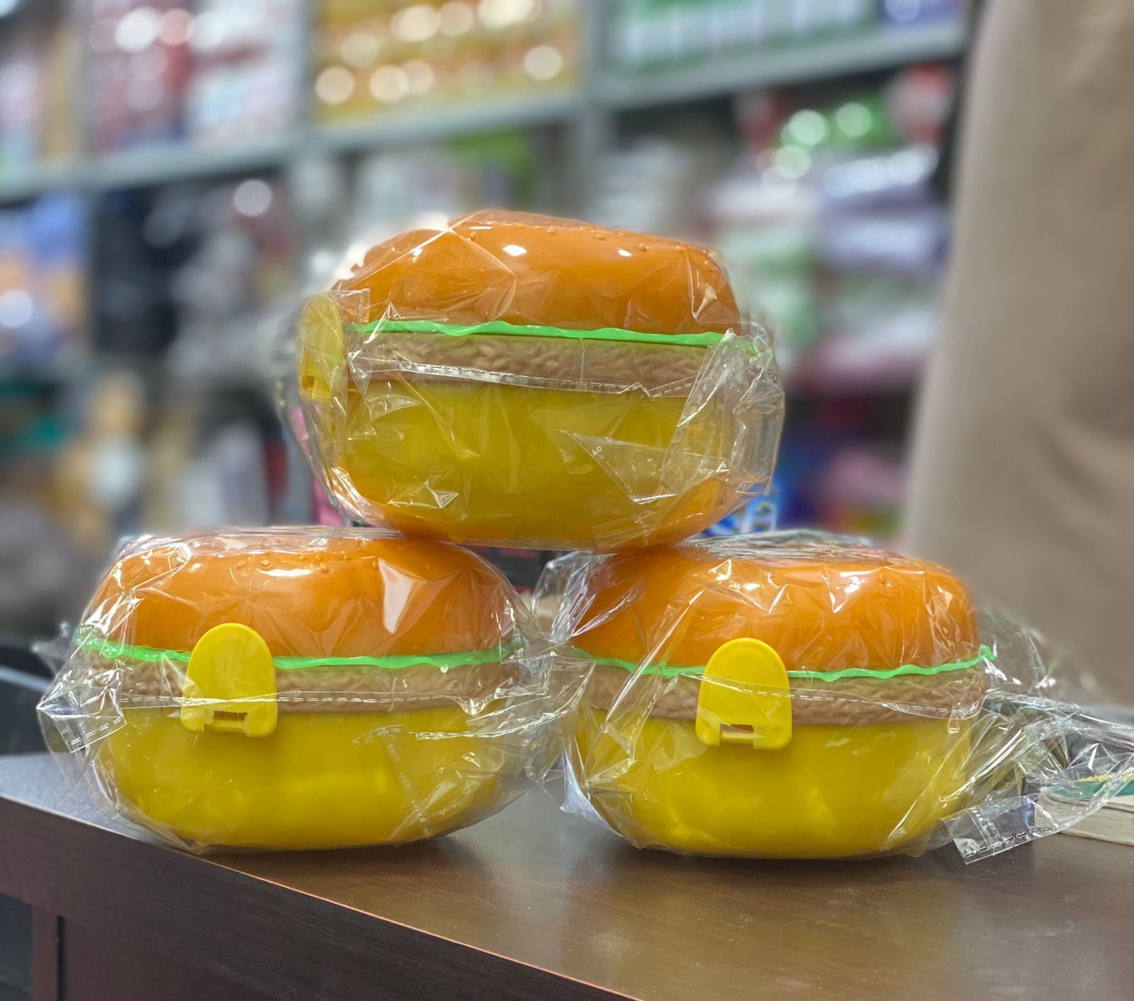 Burger Shaped Kids Lunch Box – Multi-Layer Portable Food Container