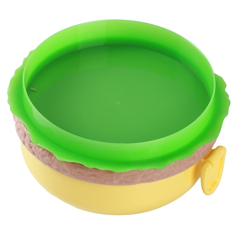 Burger Shaped Kids Lunch Box – Multi-Layer Portable Food Container