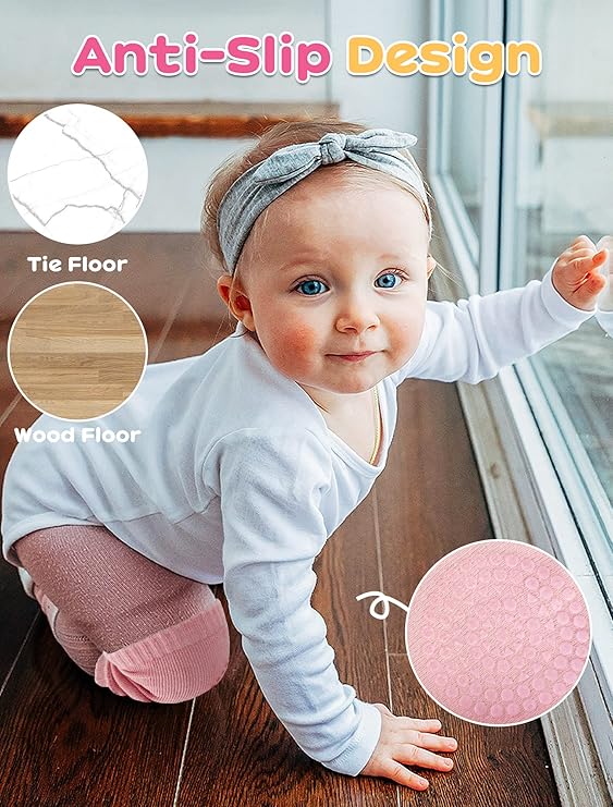 04 Pcs (2 Pairs) – Soft & Protective Baby Knee Pads – (Random Color)