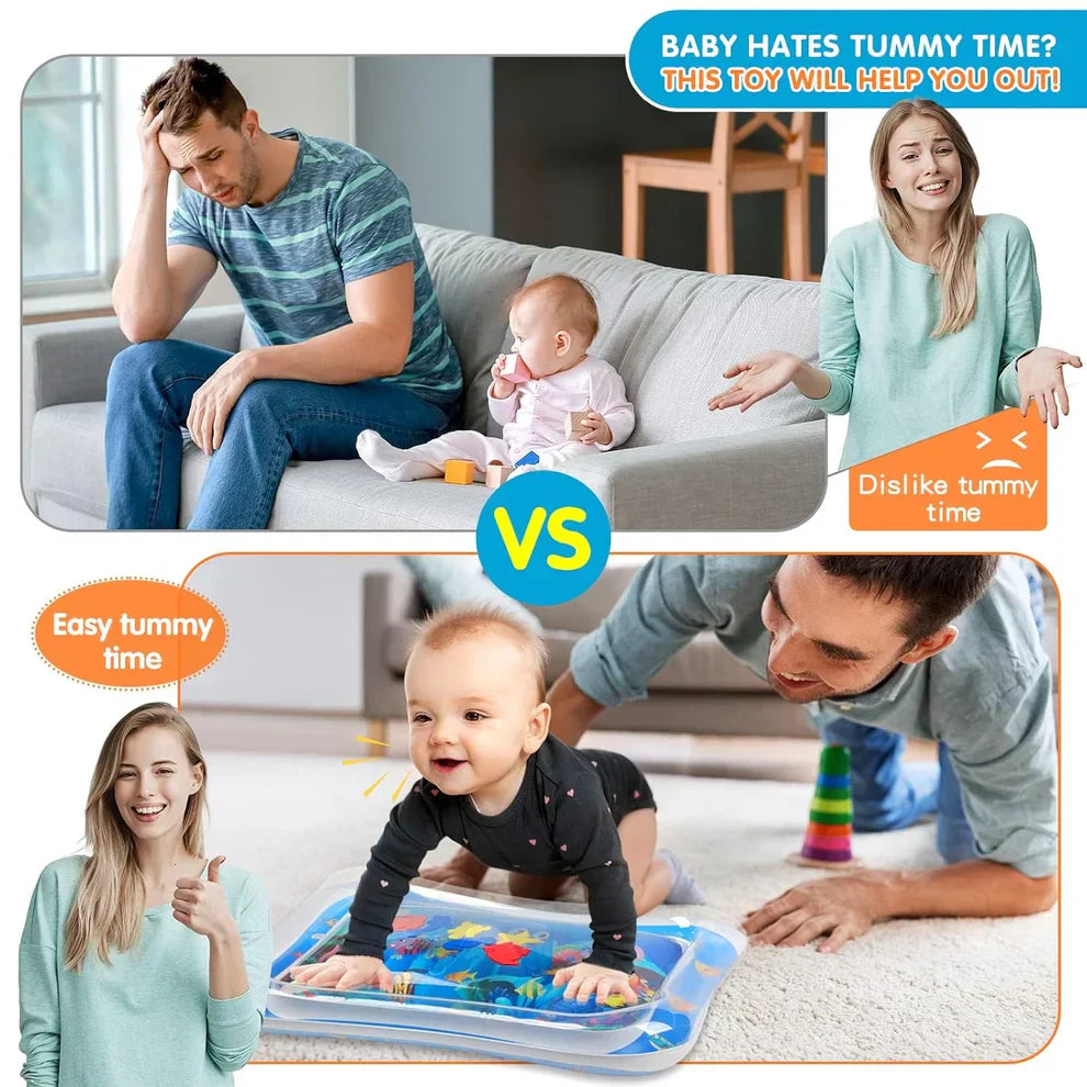 Infinno Inflatable Tummy Time Water Play Mat – Premium Sensory Toy for Infants & Toddlers (3–24 Months)