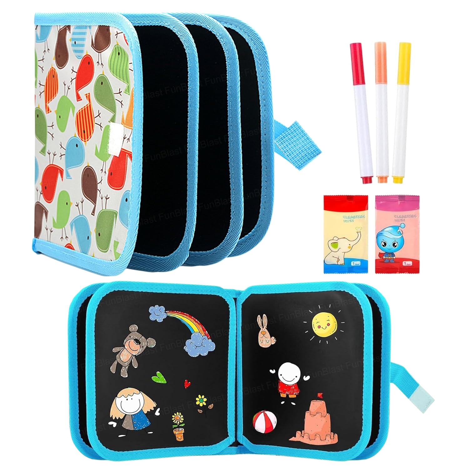 Doodle Magic Blackboard Book – Erasable & Reusable Drawing Book for Kids