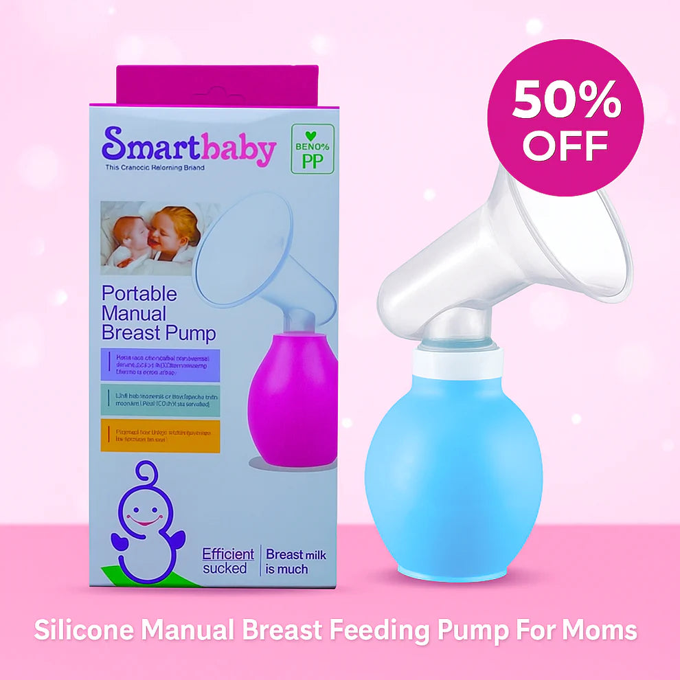 Silicone Manual Breastfeeding Pump – Gentle, Portable & Easy for Moms