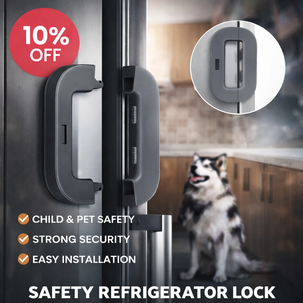 Child Safety Door Lock – Self-Adhesive Cabinet & Refrigerator Lock for Kids