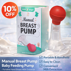 Manual Breast Reliever Pump with Red Milk Container