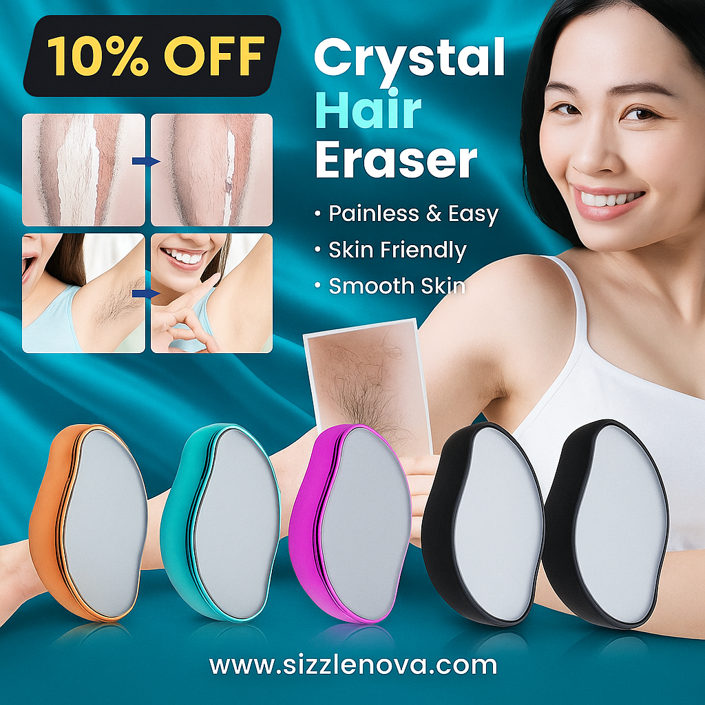 Crystal Hair Eraser - Magic Painless Hair Remover for Men & Women - (Random Colour)