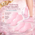 Hydrating Silicone Moisturizing Socks for Women & Men - (Pack of 2, Random Colors)