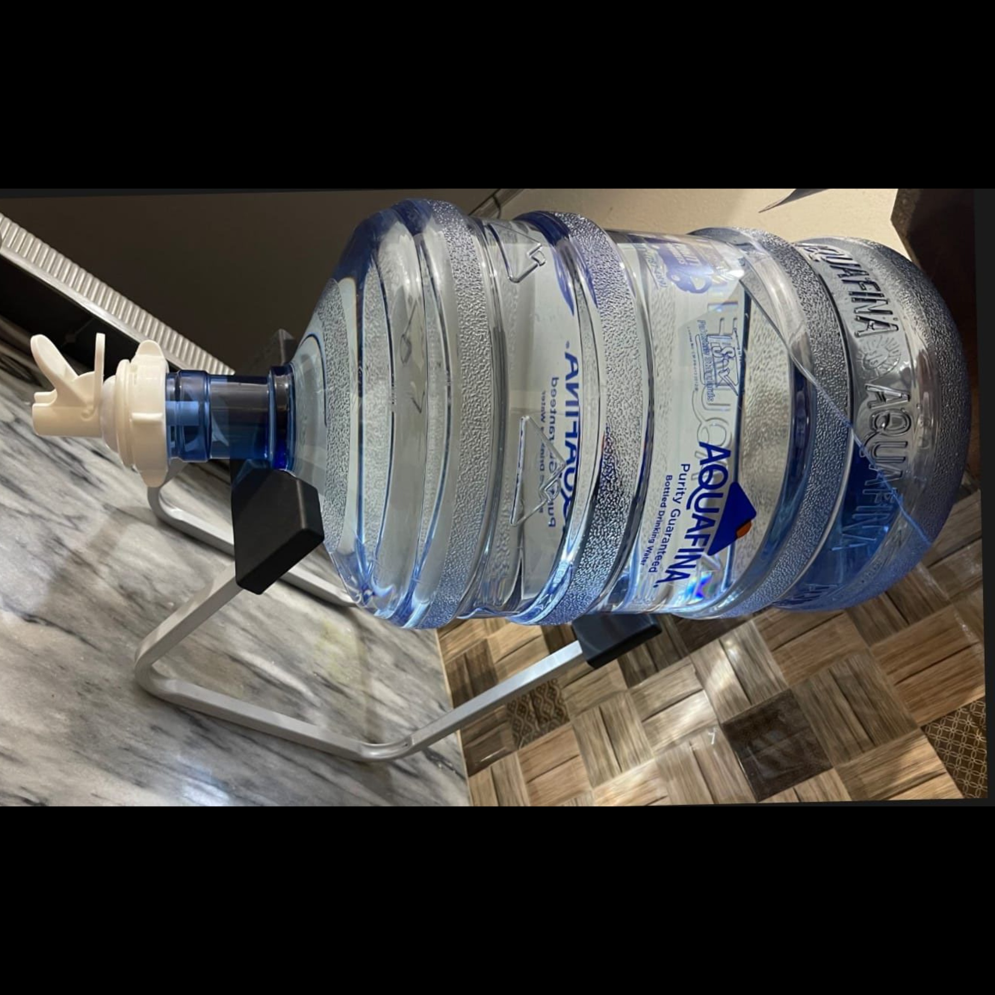 High-Quality Water Bottle Stand – Metal Rack Dispenser for 19 Ltr Bottles (With Nozzle)