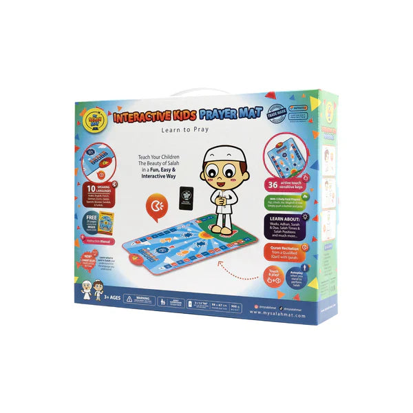 Smart Interactive Kids Prayer Mat – Touch Sensitive Salah Learning Mat with Audio & 10 Languages