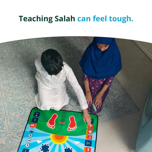 Smart Interactive Kids Prayer Mat – Touch Sensitive Salah Learning Mat with Audio & 10 Languages