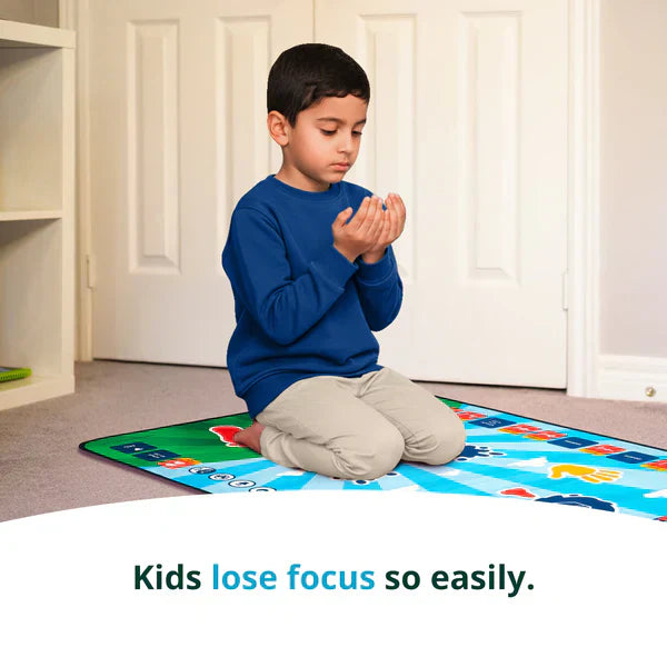 Smart Interactive Kids Prayer Mat – Touch Sensitive Salah Learning Mat with Audio & 10 Languages