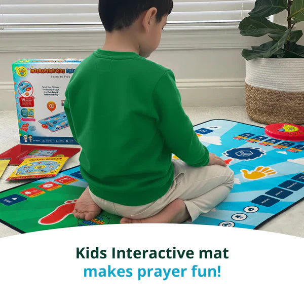 Smart Interactive Kids Prayer Mat – Touch Sensitive Salah Learning Mat with Audio & 10 Languages