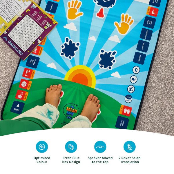 Smart Interactive Kids Prayer Mat – Touch Sensitive Salah Learning Mat with Audio & 10 Languages