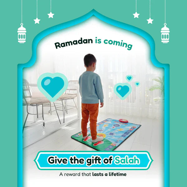 Smart Interactive Kids Prayer Mat – Touch Sensitive Salah Learning Mat with Audio & 10 Languages