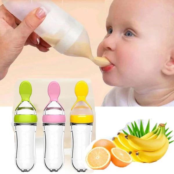 Baby Food Pacifier & Feeder Spoon Combo