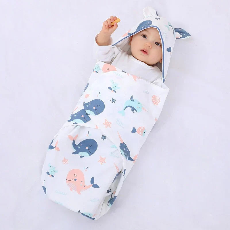 Newborn Baby Wrap Blanket – 0–1 Year Babies (Random Color)