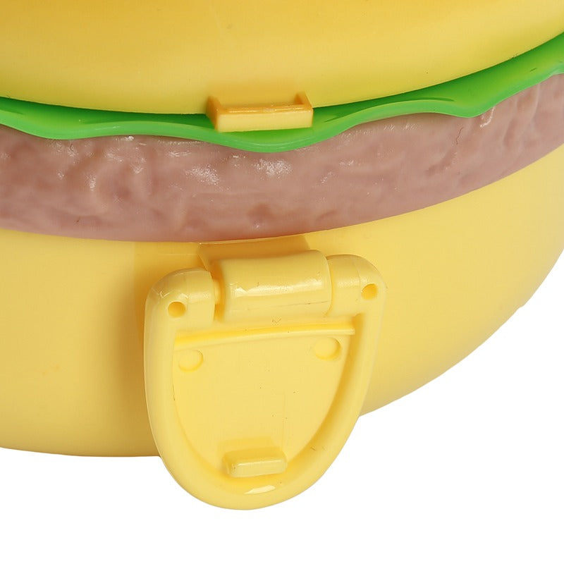 Burger Shaped Kids Lunch Box – Multi-Layer Portable Food Container