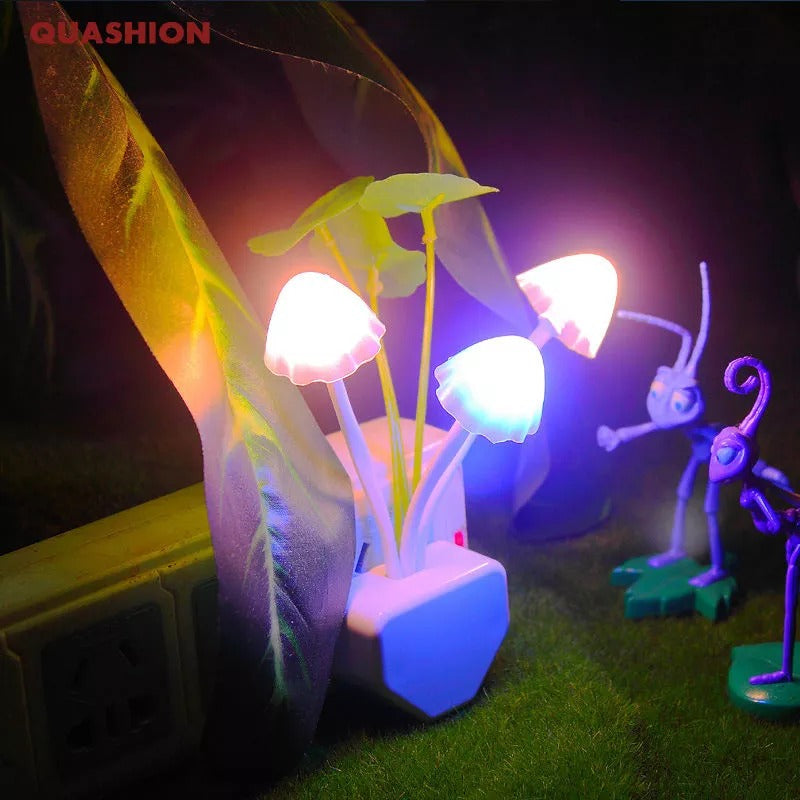 Mushroom Night Light – Dusk to Dawn Sensor LED Flower Lamp for Kids room