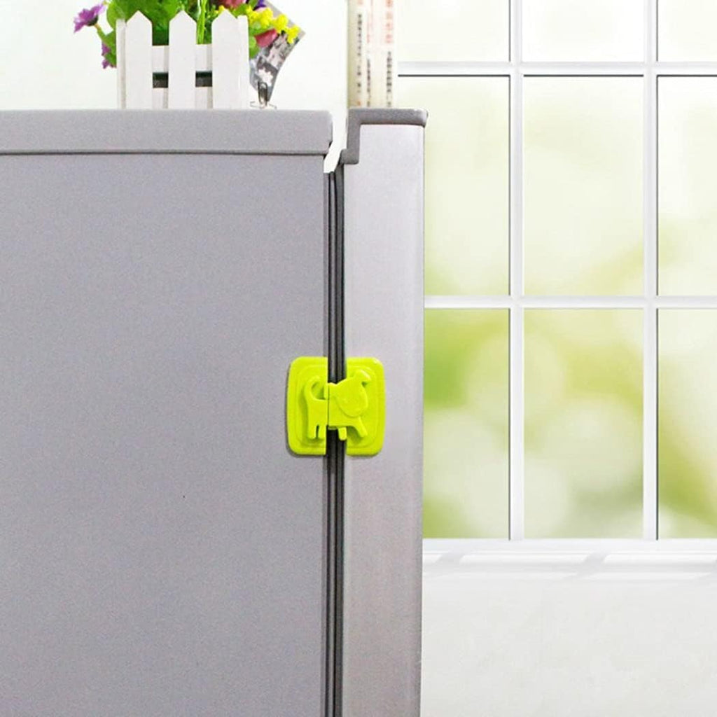Cute Dog Shape Cartoon Cabinet & Refrigerator Safety Lock for Babies and Toddlers – (Random Color)