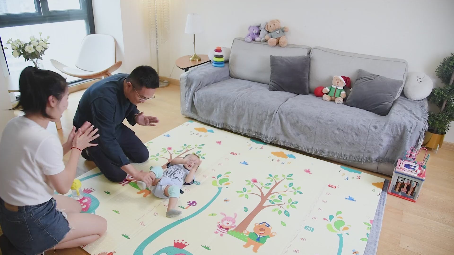 04 Pcs (2 Pairs) – Soft & Protective Baby Knee Pads – (Random Color)