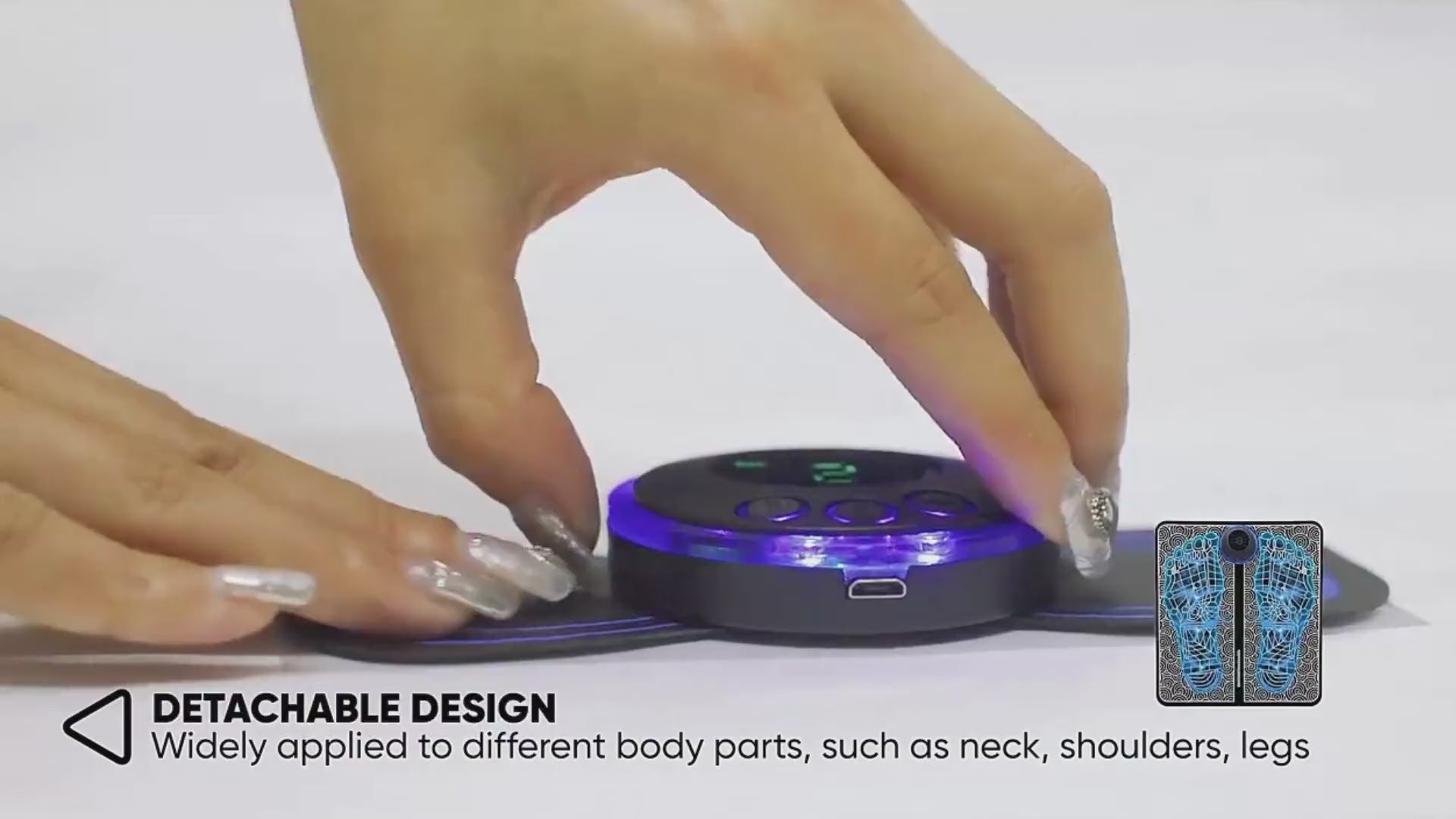 Portable EMS Mini Electric Massager Patch – Muscle Pain Relief